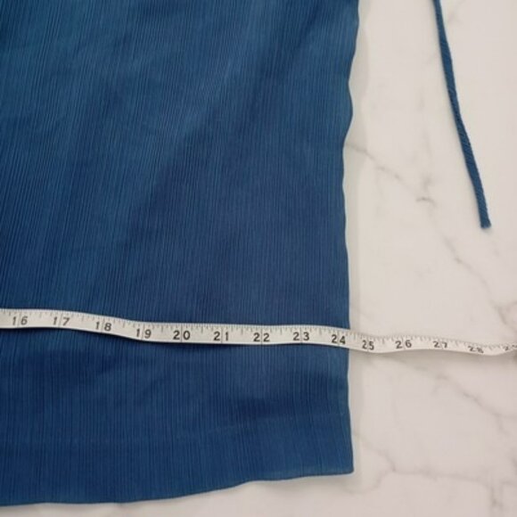 R&M Richards Petite 2-Piece Blue Dress & Jacket Set Size 16WP Abstract Pattern - Picture 15 of 16